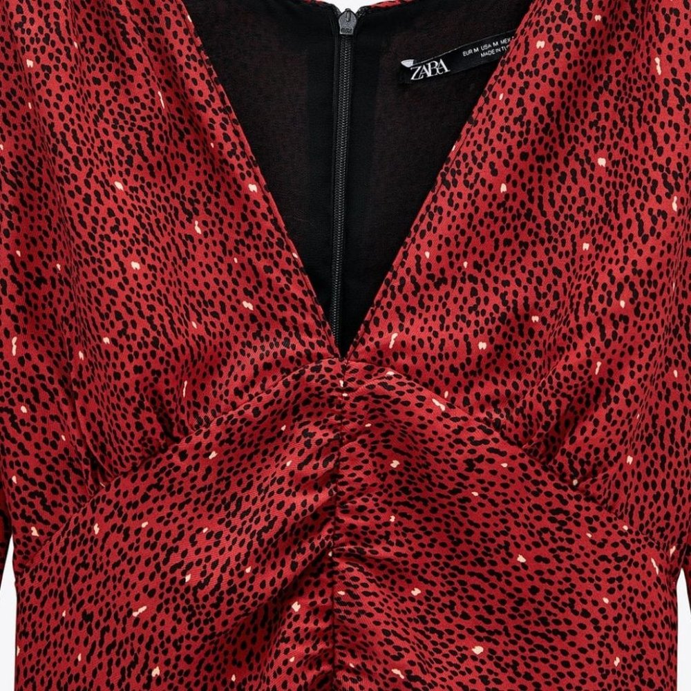ZARA PRINT DRESS - Picture 4 of 9